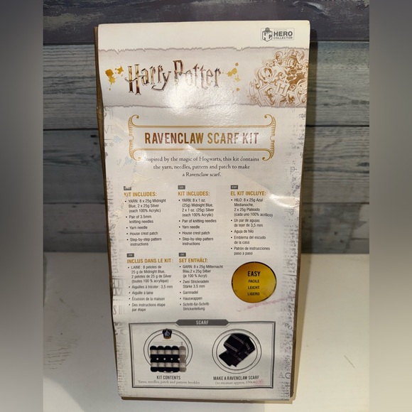 Harry Potter Ravenclaw Scarf Kit NEW in Box - Picture 5 of 7